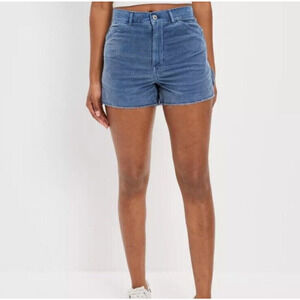 American Eagle Womens High Rise 90s Boyfriend Short Corduroy Carpenter Cotton 10